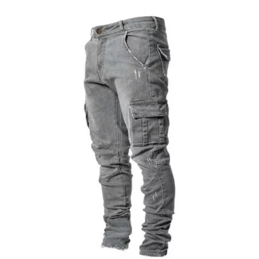 Männer Skinny Jeans Cargo Lässig Mit Taschen - Eveloria