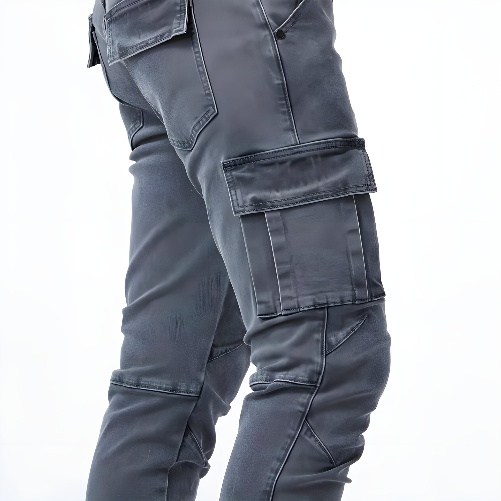 Cargo-Jeans – dehnbar – schmale Passform – Cargohosen – Herrenhosen-Chaps Herrenmode