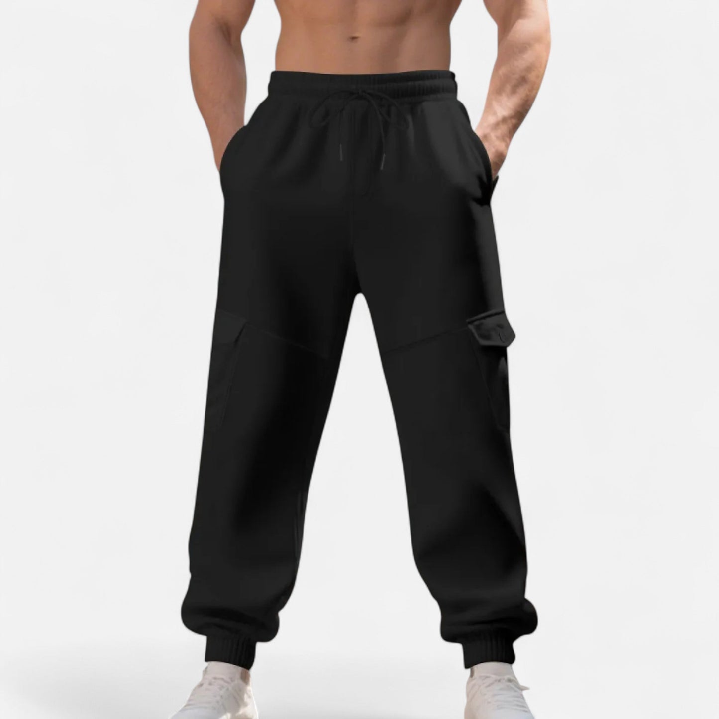 Cargo Joggers – Lässige Cargo-Jogginghose mit Kordelzug für Herren-Chaps Herrenmode