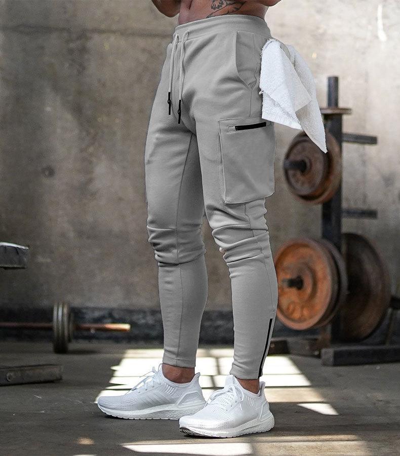 Herren Slim Fit Jogginghosen Kordelzug Schwarz - Eveloria