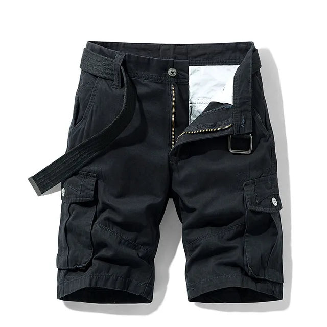 Herren Cargo-Shorts Längere Cargohose Mit Taschen - Eveloria