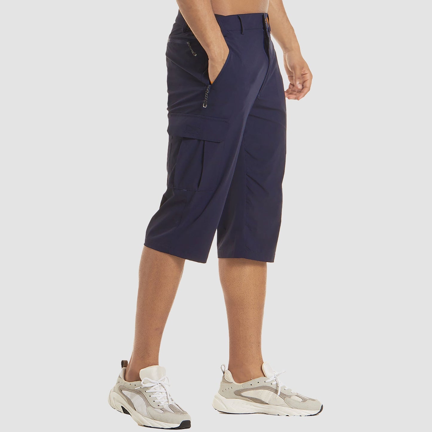 Cargo-Shorts – Lässige, schnell trocknende lange Cargo-Shorts für Männer-Chaps Herrenmode