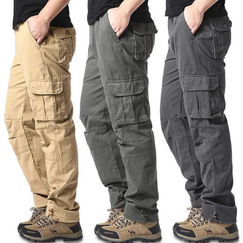 Herrenhose Baumwolle Elastischer Bund Gerade Schnitt - Eveloria