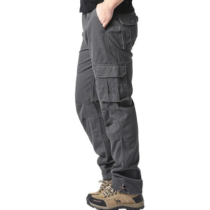Herren Cargohose Gerades Bein Mit Taschen Beige - Eveloria