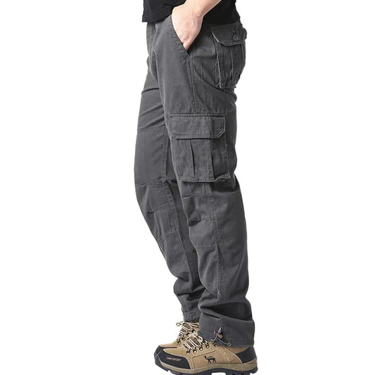 Herren Cargohose Gerades Bein Mit Taschen Beige - Eveloria