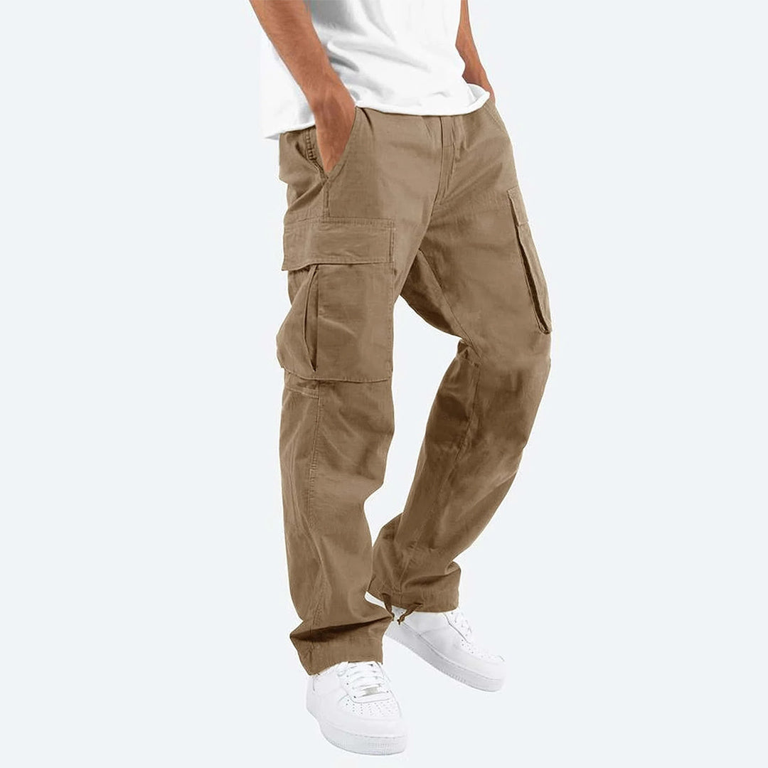 Cargohose - Lässig - Lose Passform - Freizeithose - Herrenhosen-Khaki-S-Chaps Herrenmode