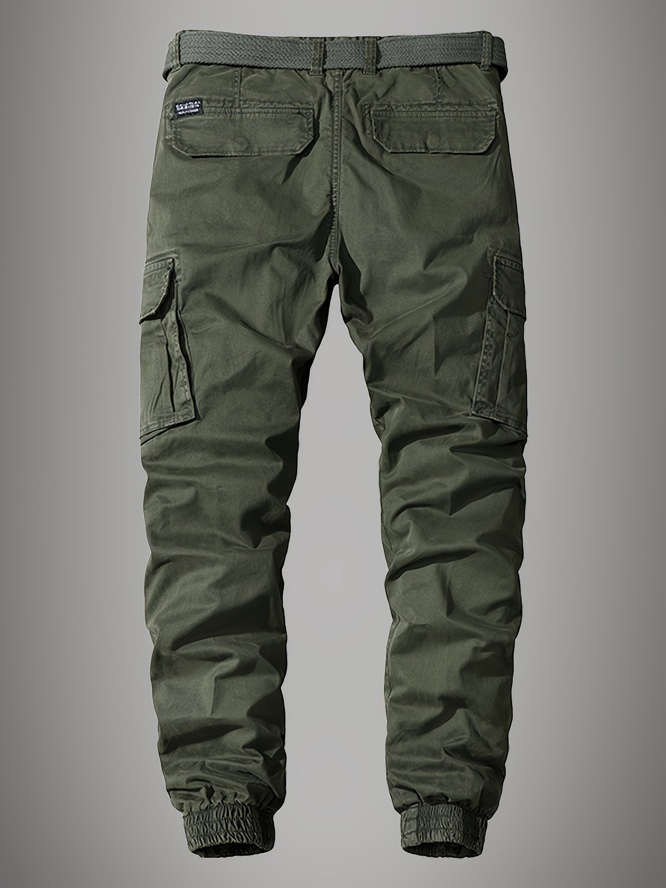 Cargohose – Lässige Cargohose für Männer mit Gummizug am Knöchel und Gürtel-Chaps Herrenmode