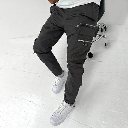 Cargohosen | Bequem | Taschen | Cargojogginghosen | Herrenhosen-Schwarz-S-Chaps Herrenmode
