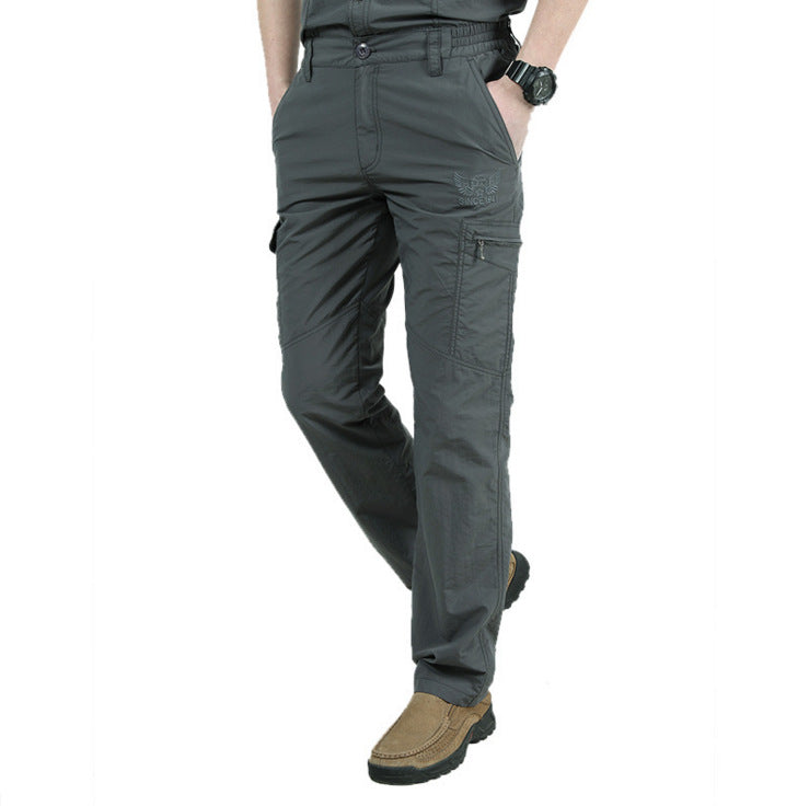 Herren Tactical-Hosen Elastischer Bund Gerades Bein - Eveloria