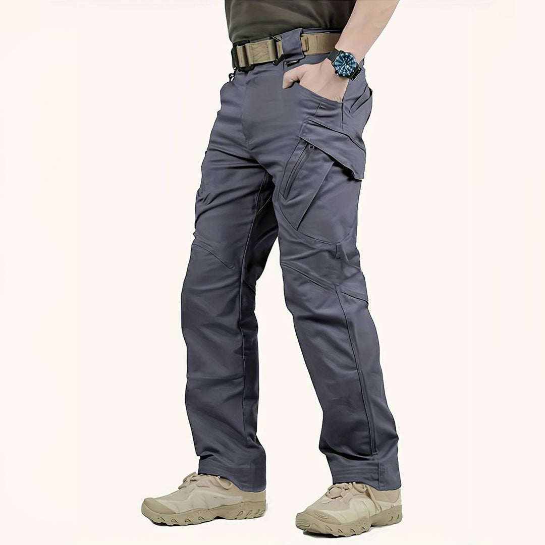 Herren Cargohosen Gerades Bein Freizeit Tactical Schwarz - Eveloria