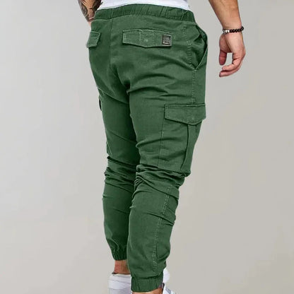 Cargohosen | Kordelzug | Elastische Knöchel | Cargojogginghosen | Herrenhosen-Chaps Herrenmode