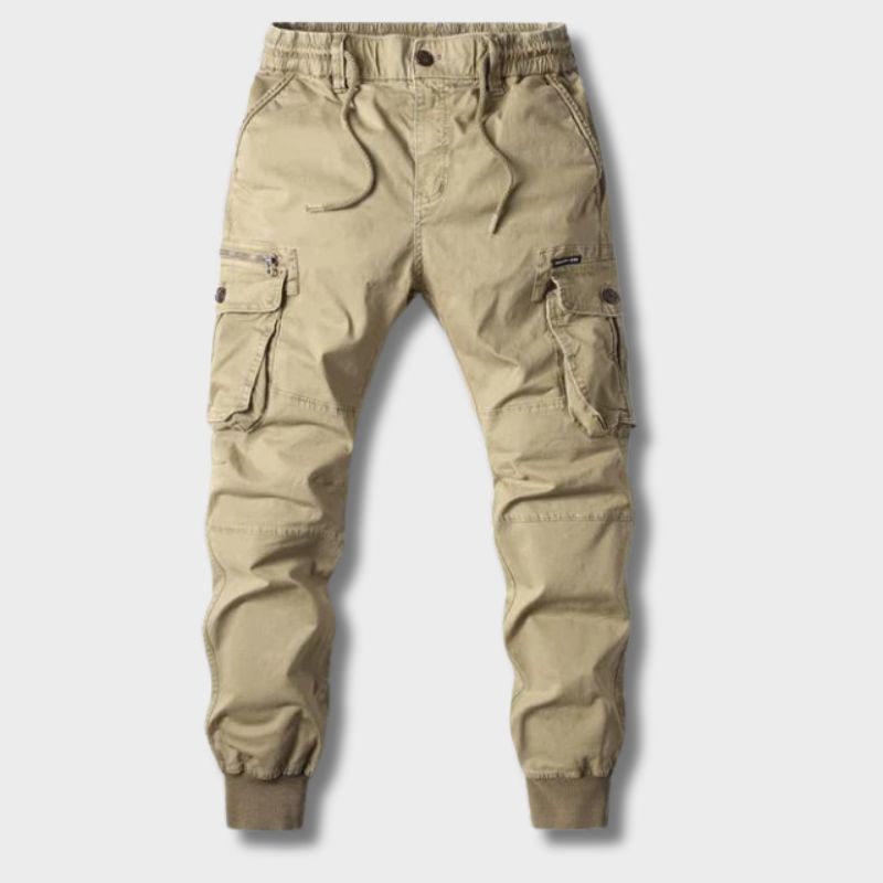 Herren Jogginghosen Elastische Taille Kordelzug Bequem Schwarz - Eveloria