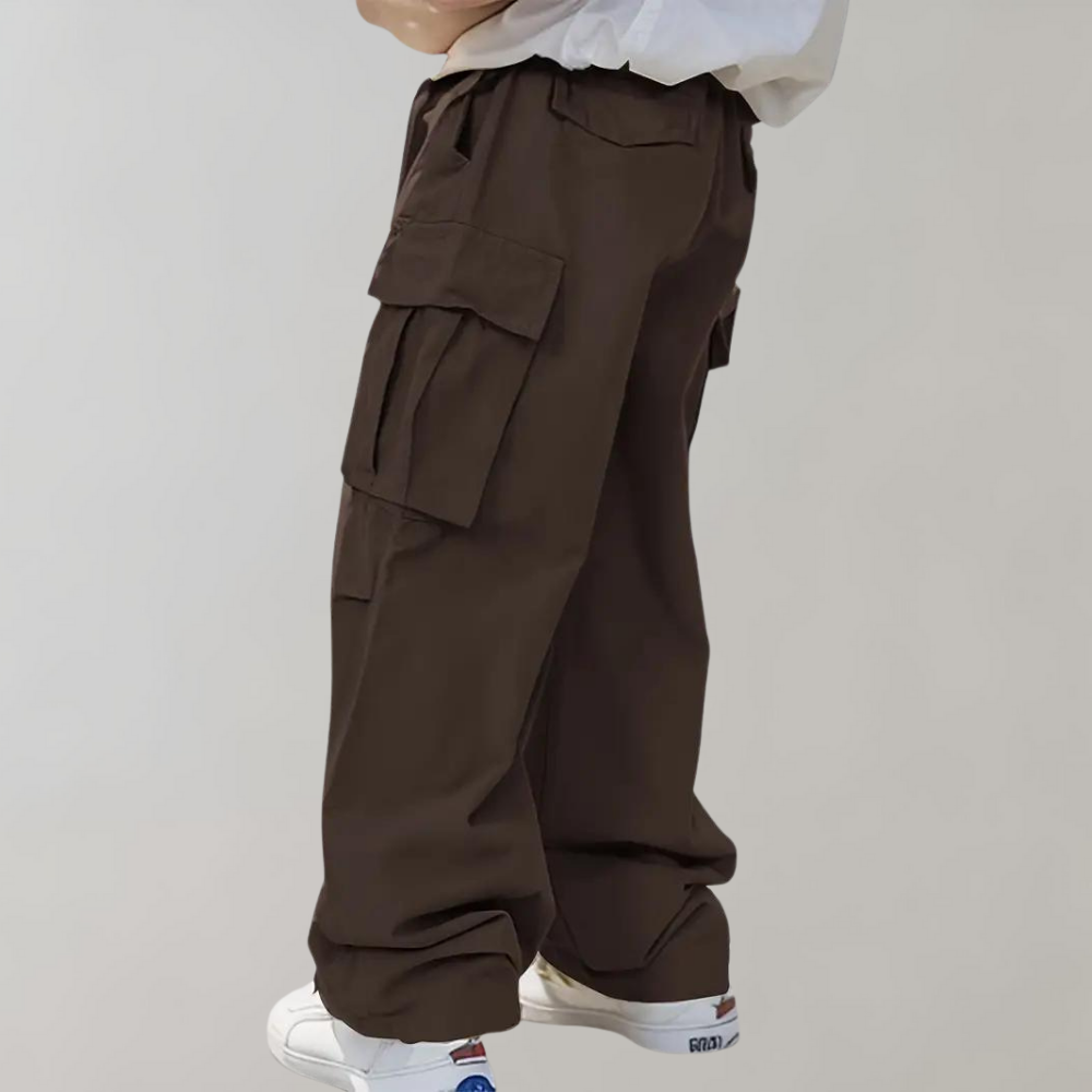 Cargohosen | Loose Fit | Wide Leg | Baggy Pants | Herrenhosen-Kaffee-S-Chaps Herrenmode