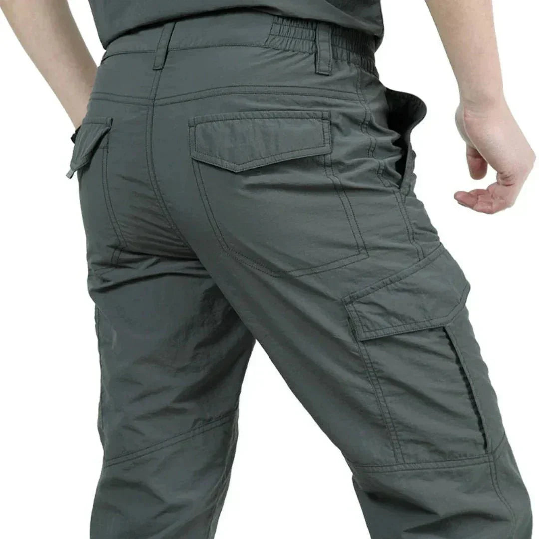 Herren Cargohosen Gerades Bein Freizeit Freizeithose Schwarz - Eveloria