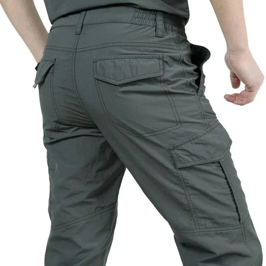 Herren Cargohosen Gerades Bein Freizeit Freizeithose Schwarz - Eveloria