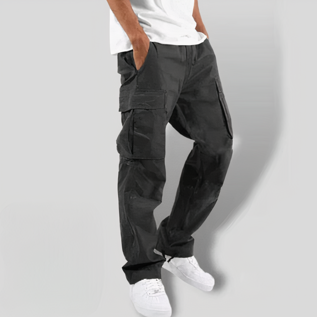 Herren Cargohosen Lockere Passform Gerades Bein Mehrere Taschen - Eveloria