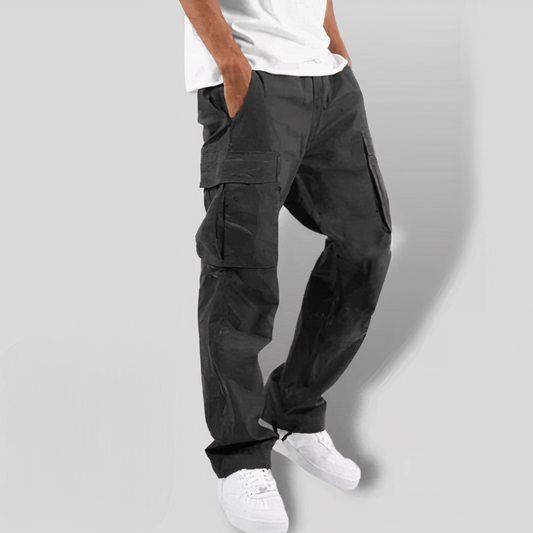 Herren Cargohosen Lockere Passform Gerades Bein Mehrere Taschen - Eveloria