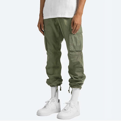 Cargohosen – gerade geschnittenes Bein – Taschen – Cargojogginghosen – Herrenhosen-Chaps Herrenmode