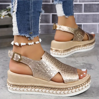 Eveloria Damen Orthopädische Sandalen Fußgewölbestütze Komfort