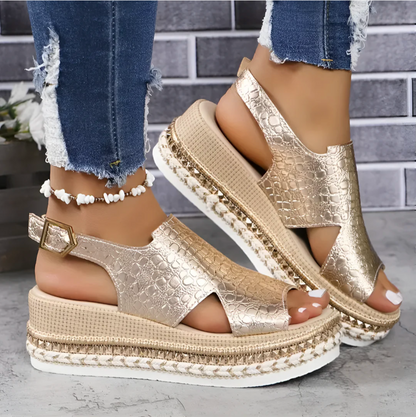 Eveloria Damen Orthopädische Sandalen Fußgewölbestütze Komfort