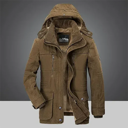 Herren Winterjacke Lang Warm
