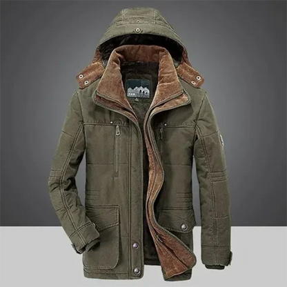 Herren Winterjacke Lang Warm