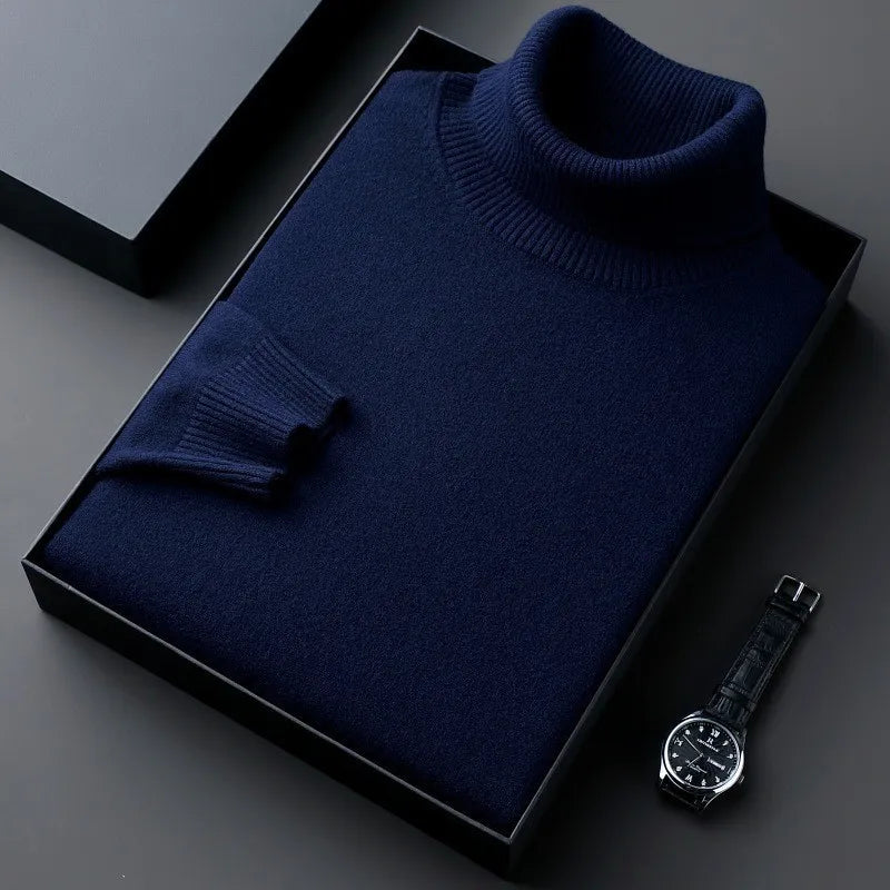 Herren Kaschmirsweater Rollkragen Klassisch - Eveloria