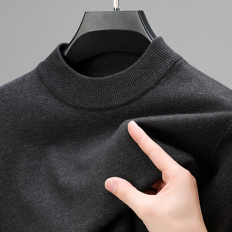 Herren Kaschmirpullover Eleganter Saum Taillierte Passform