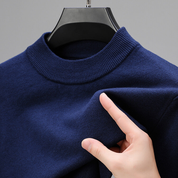 Herren Kaschmirpullover Eleganter Saum Taillierte Passform