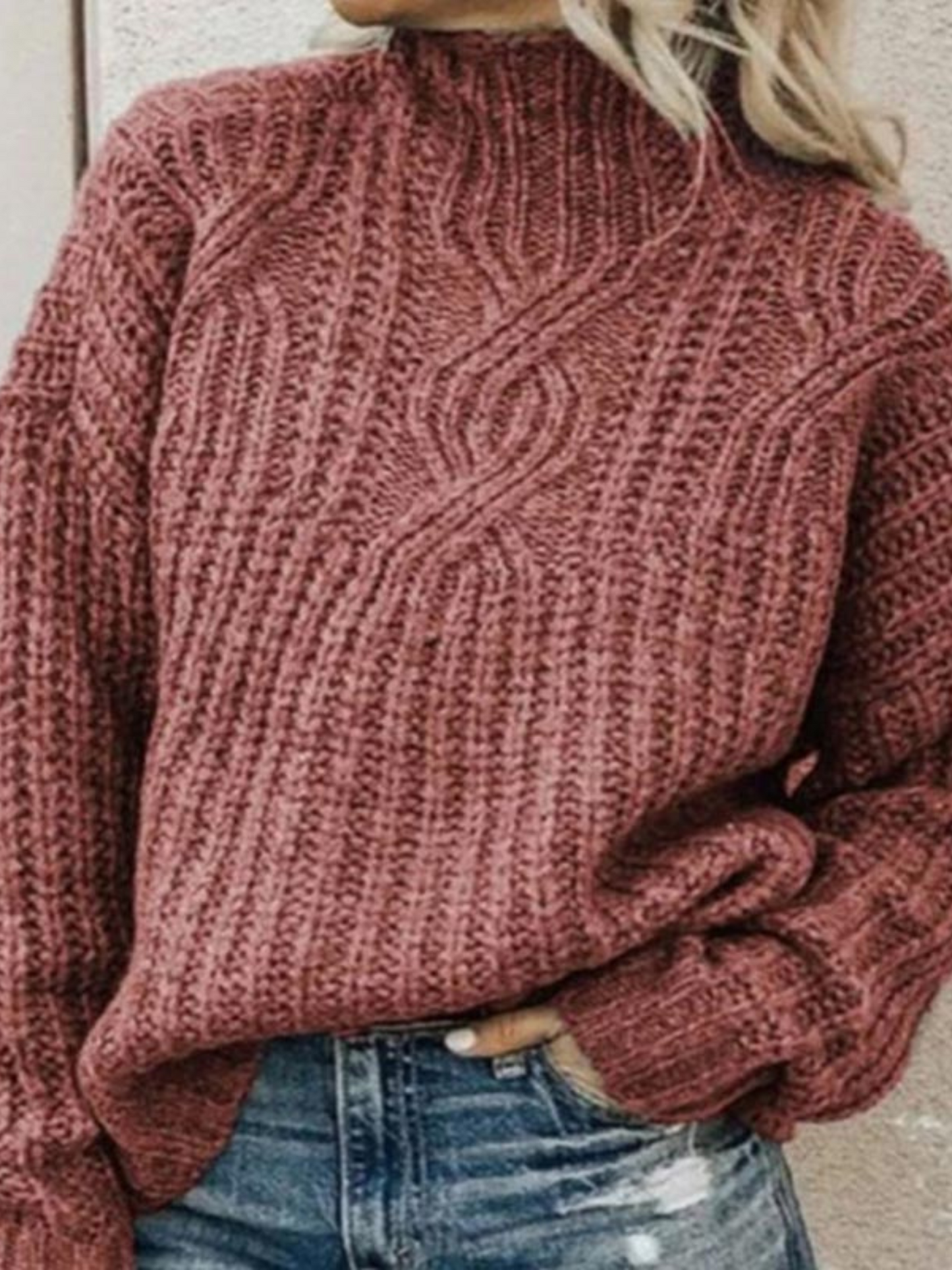 Damen Kaschmirpullover Bequeme Passform