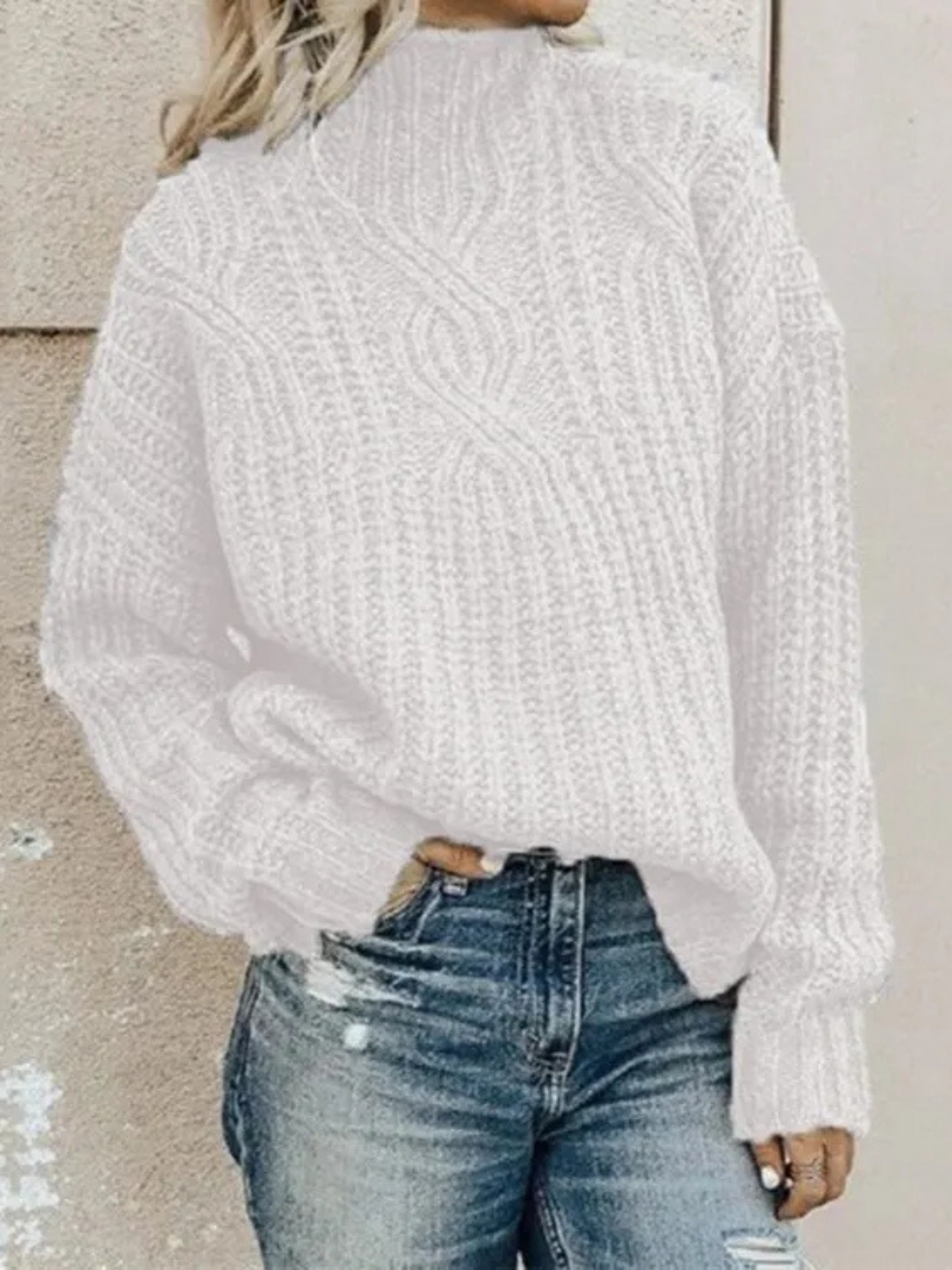 Damen Kaschmirpullover Bequeme Passform