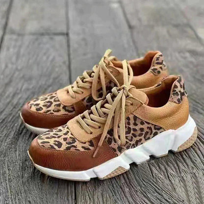 Damen Modische Sneaker Chunky Print - Eveloria