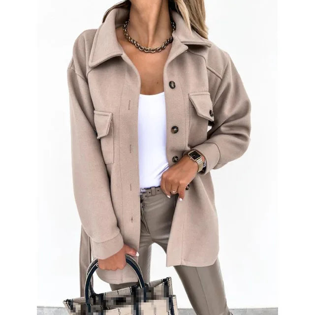 Eveloria Damen Frühjahrsmantel Elegantes Design