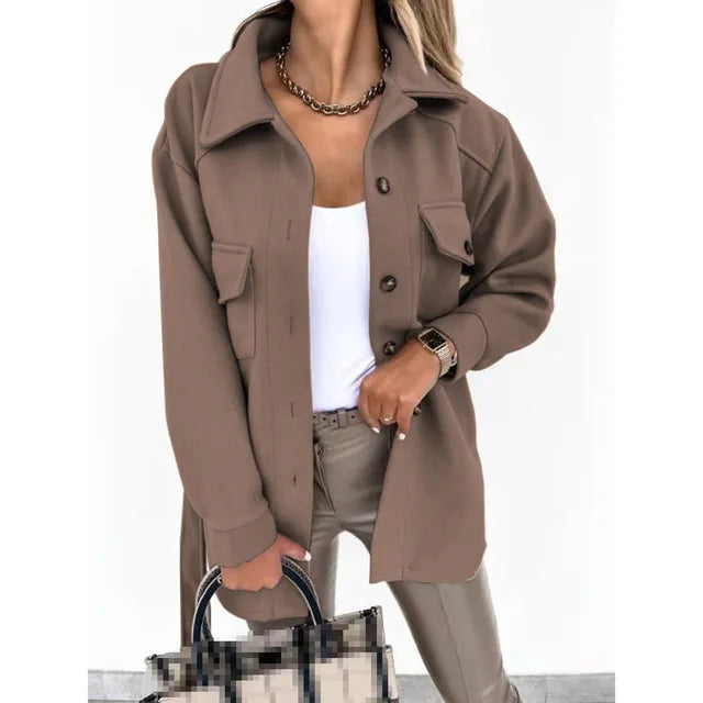 Eveloria Damen Frühjahrsmantel Elegantes Design