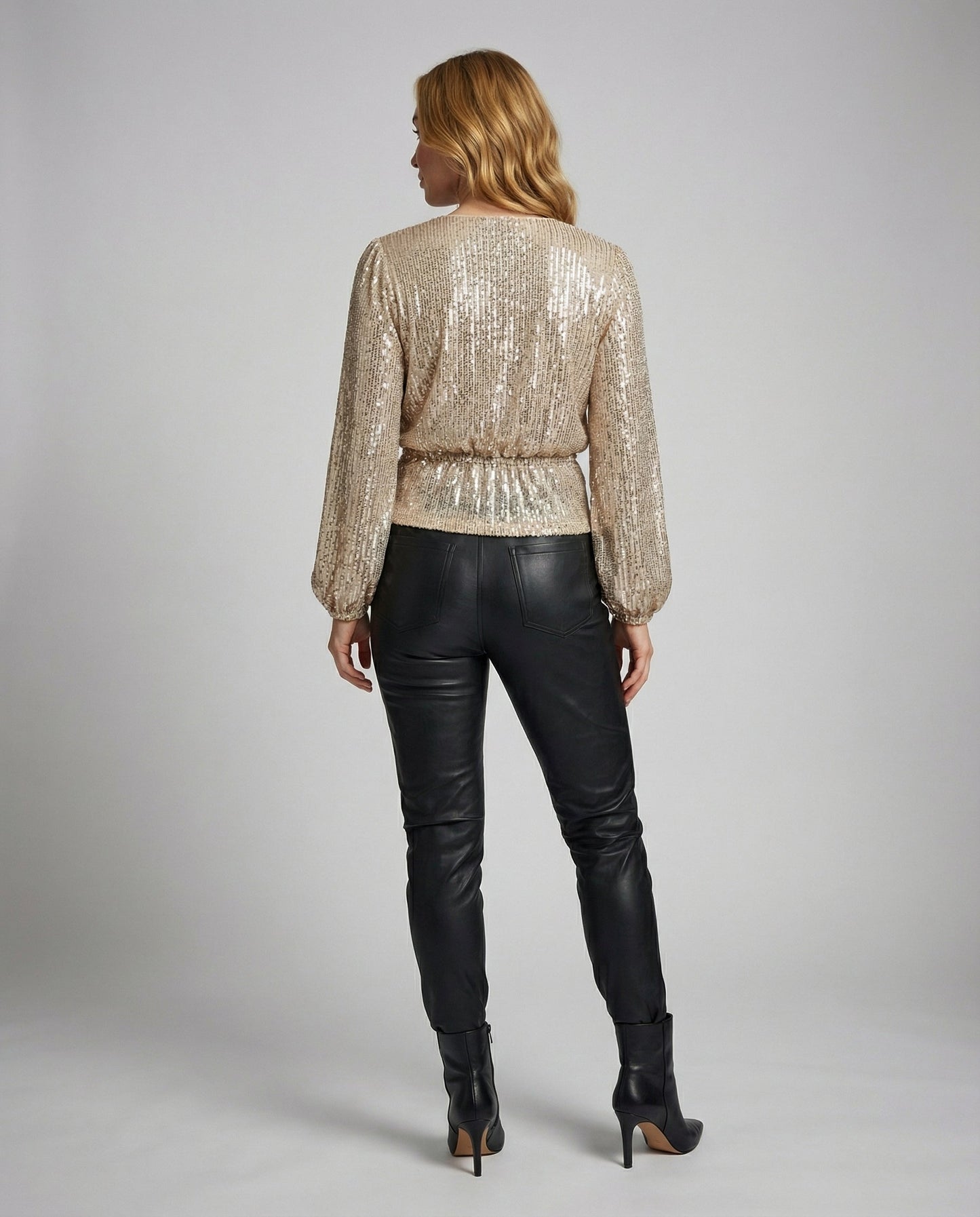 Damenbluse Elegant Seide Weiß