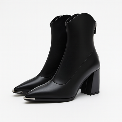 Damen Stiefeletten Spitzer Absatz