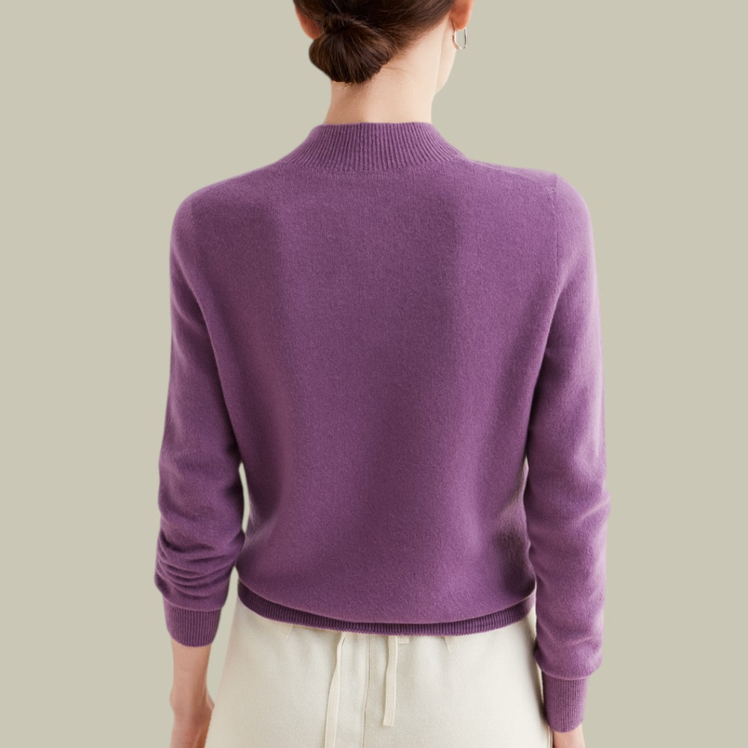 Damen Rollkragenpullover Merinowolle Winter