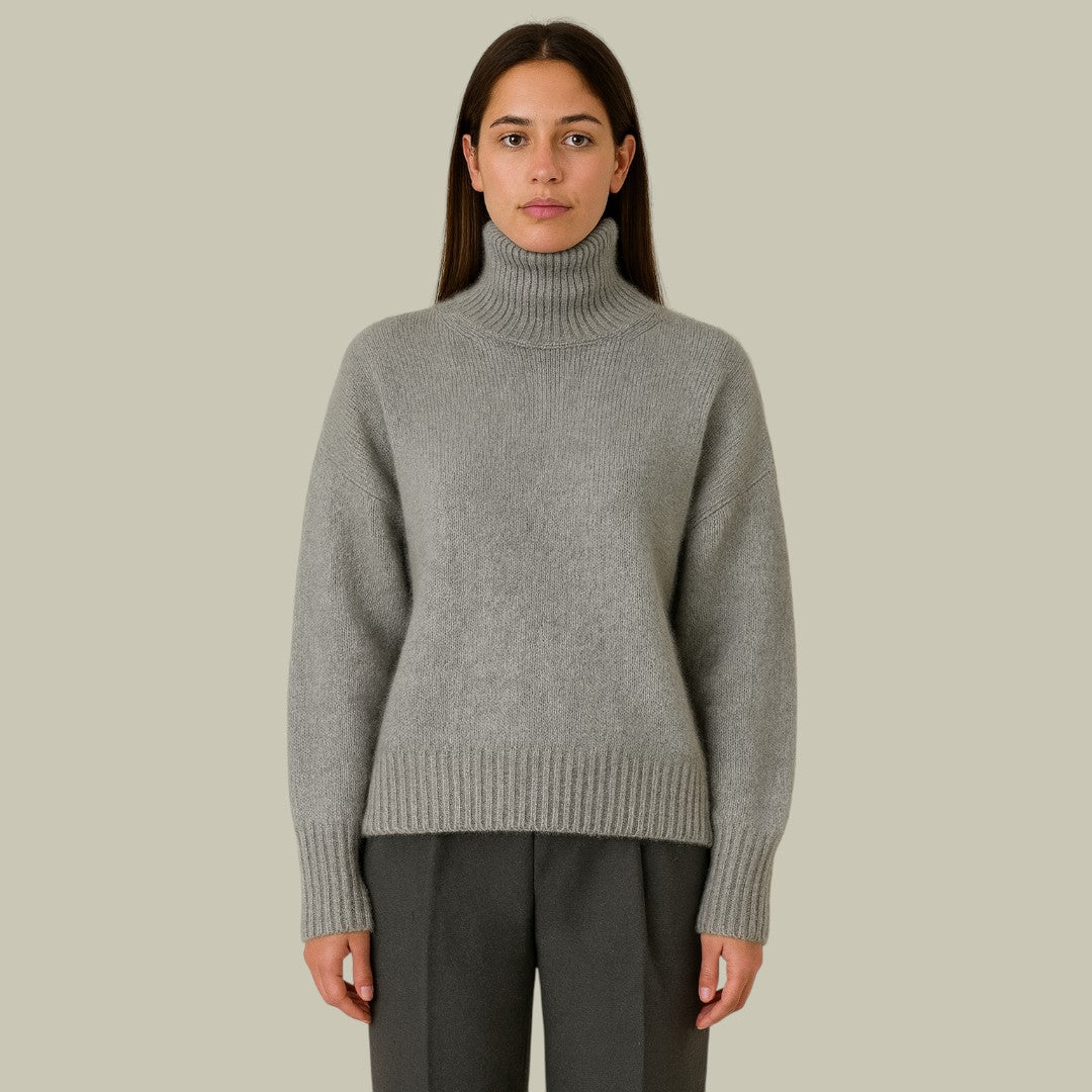 Damen Rollkragenpullover Merinowolle - Eveloria