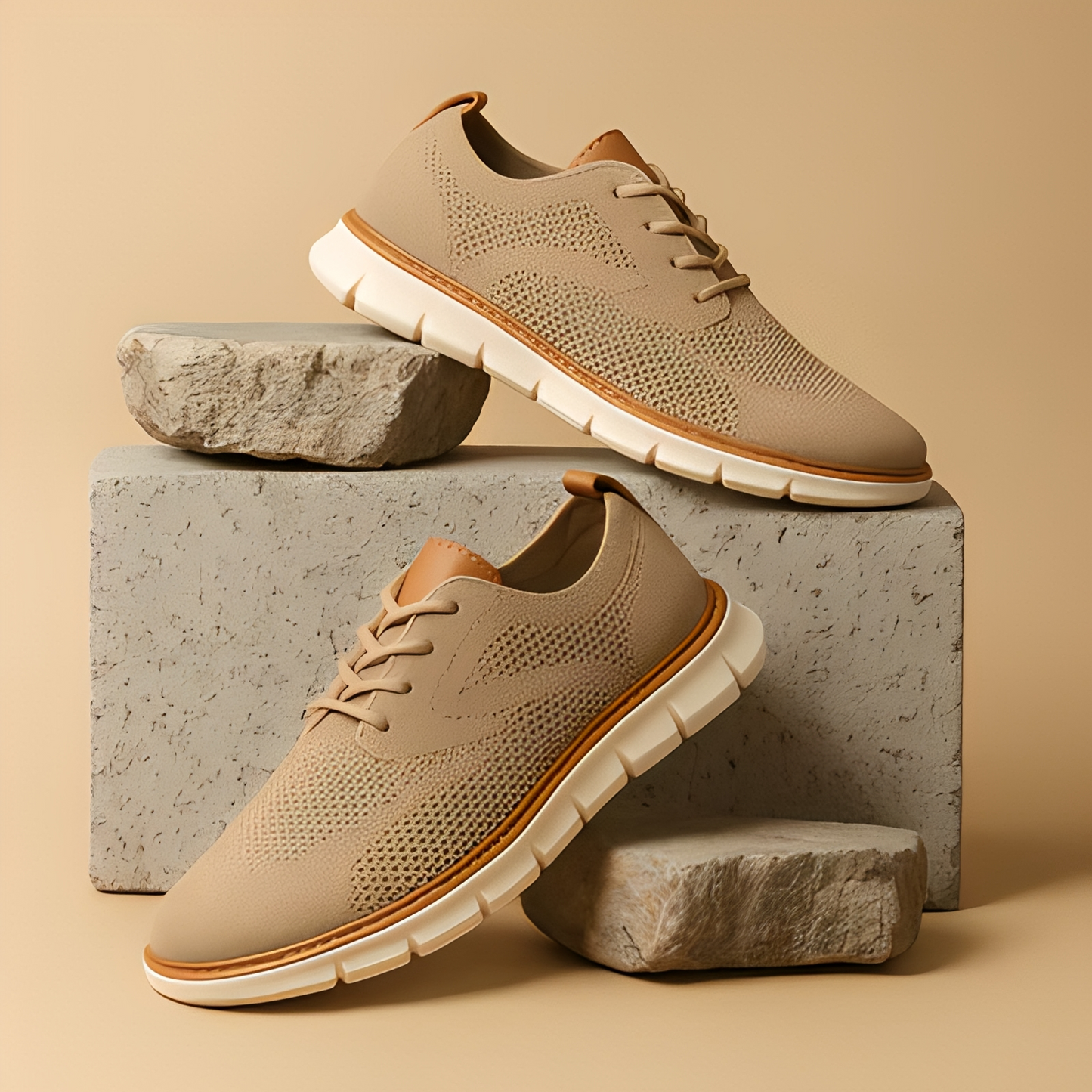 Herren Komfortschuhe Leicht Modern Schwarz - Eveloria