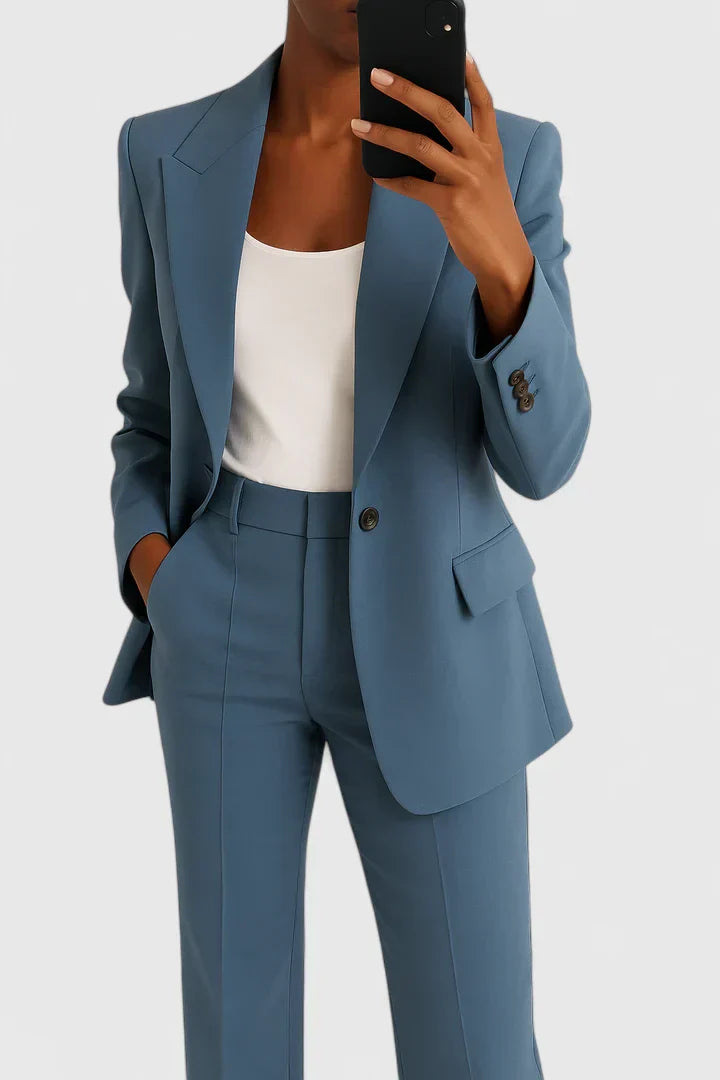 Damen Maßgeschneiderter Blazer Hosen Set