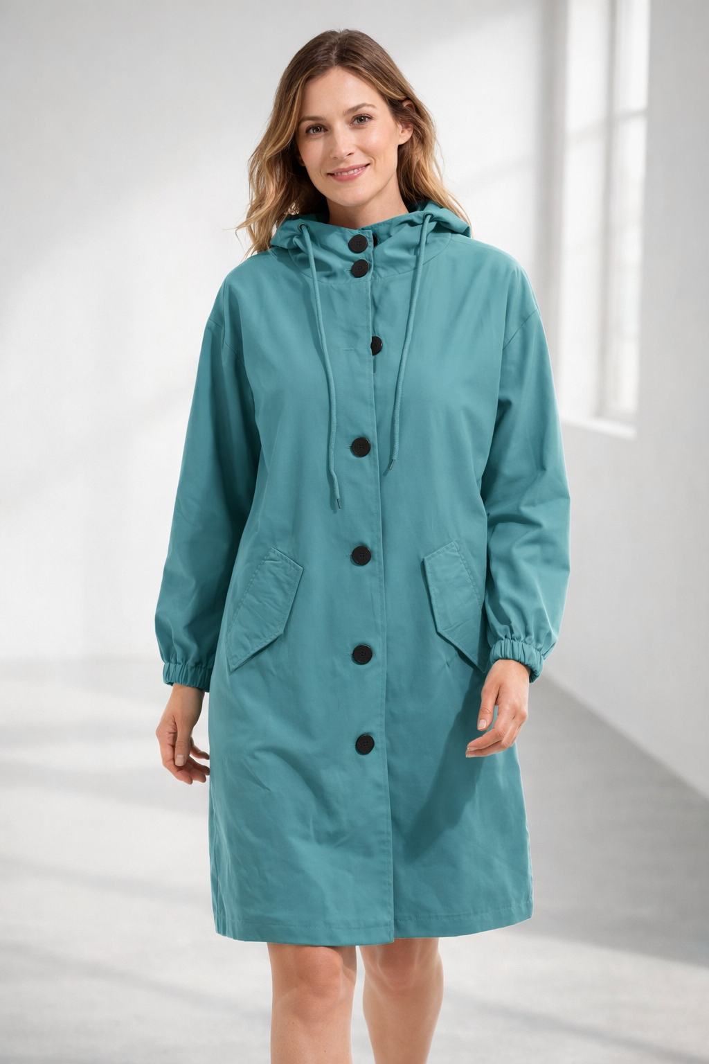 Damen Langjacke mit Kapuze - Eveloria
