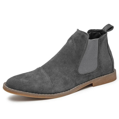 Herren Chelsea Stiefel Wildleder Schwarz - Eveloria