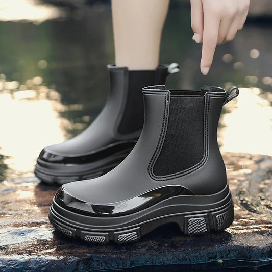 Eveloria Damen Chelsea Boots Kurz Langlebig Wasserabweisend - Eveloria