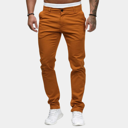 Chinos | Skinny | Stretch | Chino-Hosen | Herrenhosen-Gelb-M-Chaps Herrenmode
