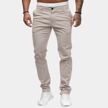 Chinos | Skinny | Stretch | Chino-Hosen | Herrenhosen-Khaki-M-Chaps Herrenmode