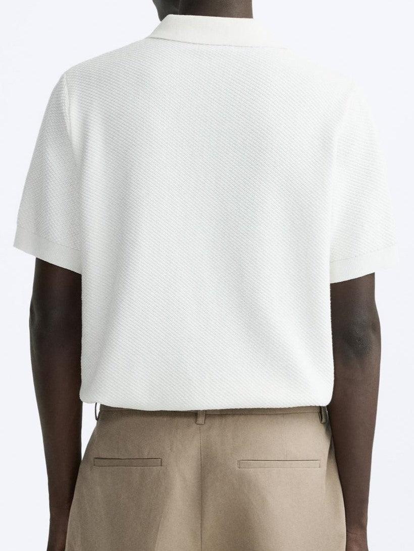 Klassisches Herren Poloshirt Weiß Baumwolle