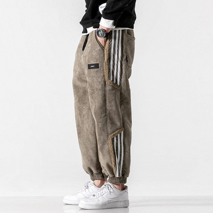 Herren Joggerhose Mit Panel-Details Beige