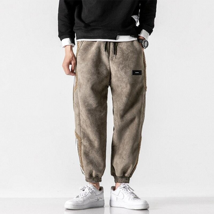 Herren Joggerhose Streifen Bequem