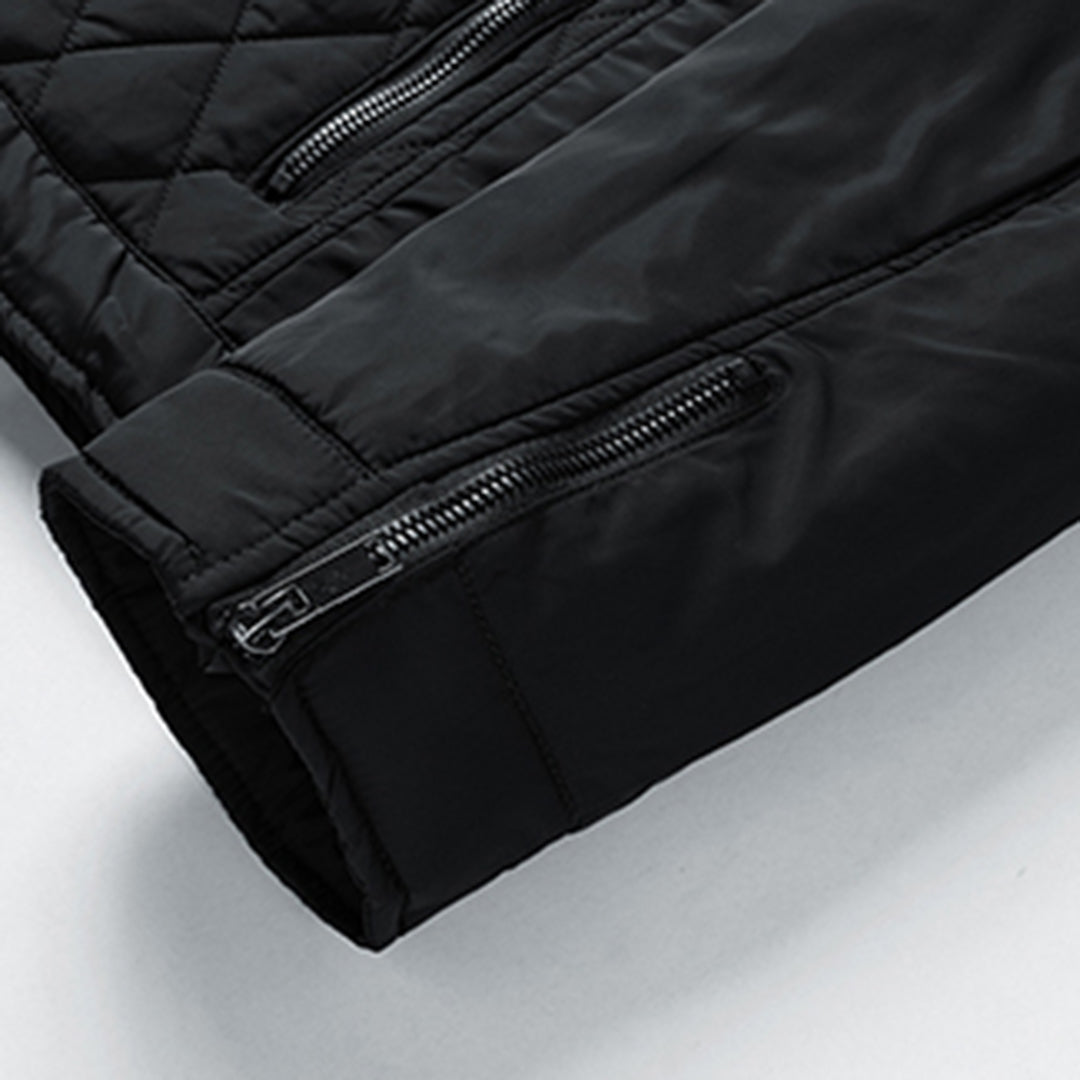 Herren Steppjacke Slim Fit Leichtgewicht Reißverschluss