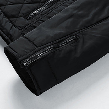 Herren Steppjacke Slim Fit Leichtgewicht Reißverschluss